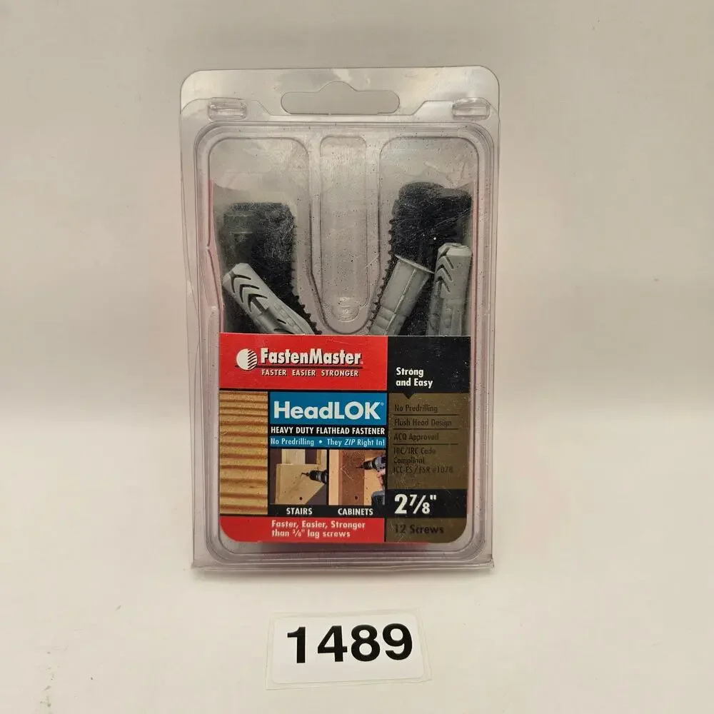 FASTEN MASTER HEADLOK 6 INCHES STRUCTURAL WOOD SCREW 12 PACK